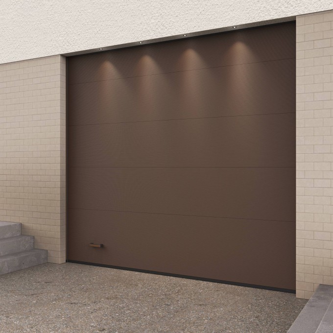 Подъемные секционные гаражные ворота ALUTECH Trend 2750×2500 мм 49592